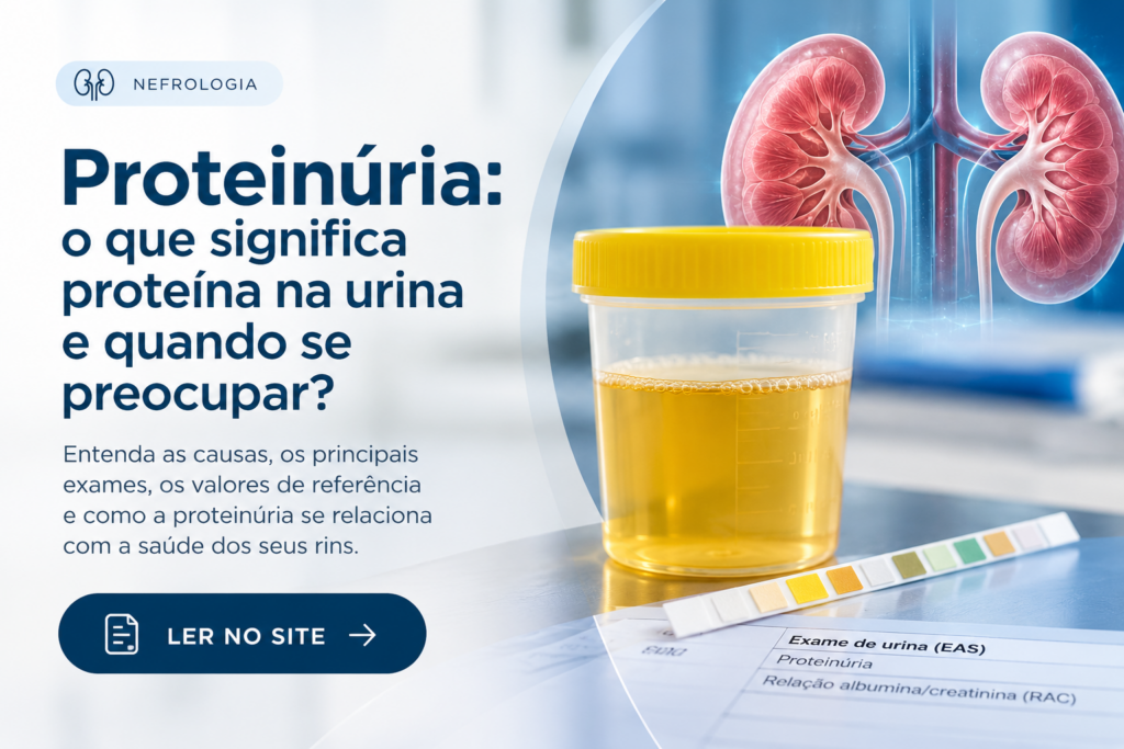 Proteinúria e presença de proteína na urina